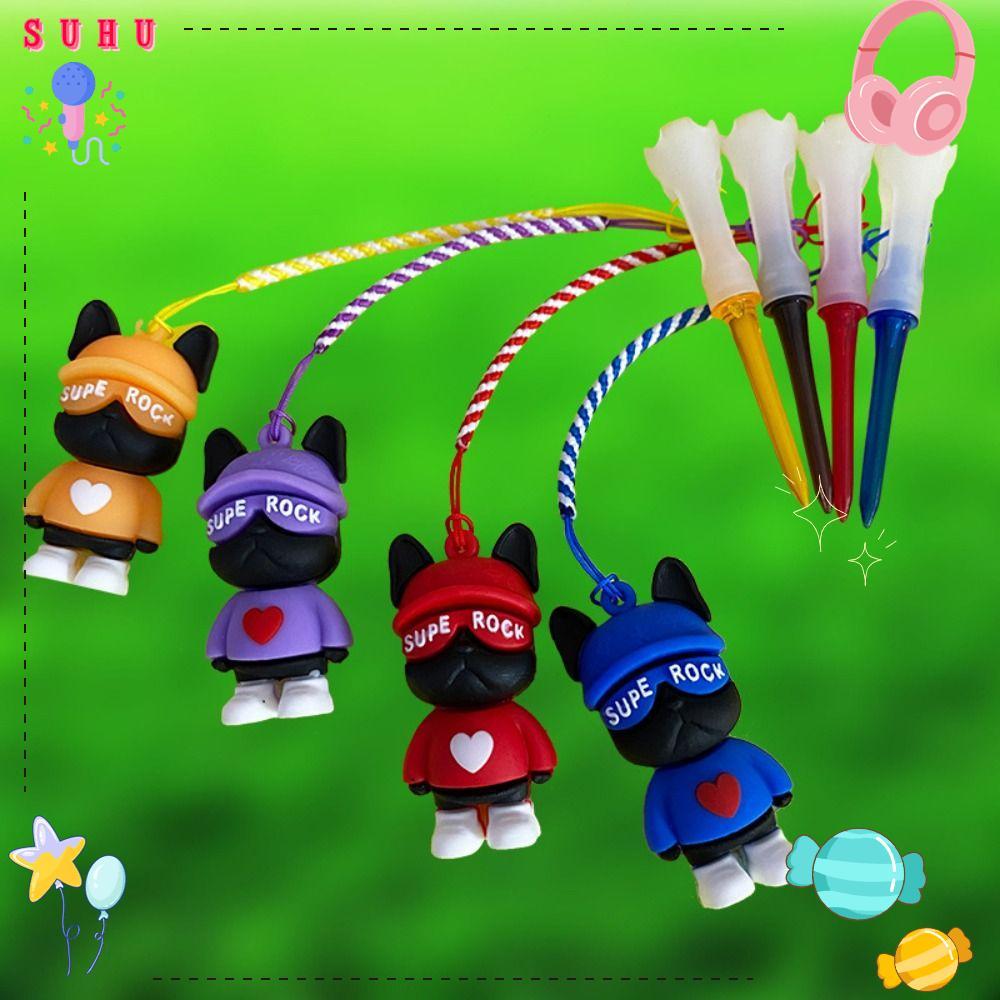 SUHU Camiseta De Golfe , Suporte De Bola Com Pingente De Urso De Silicone , Acessórios De Alta Qualidade , Camisetas Por