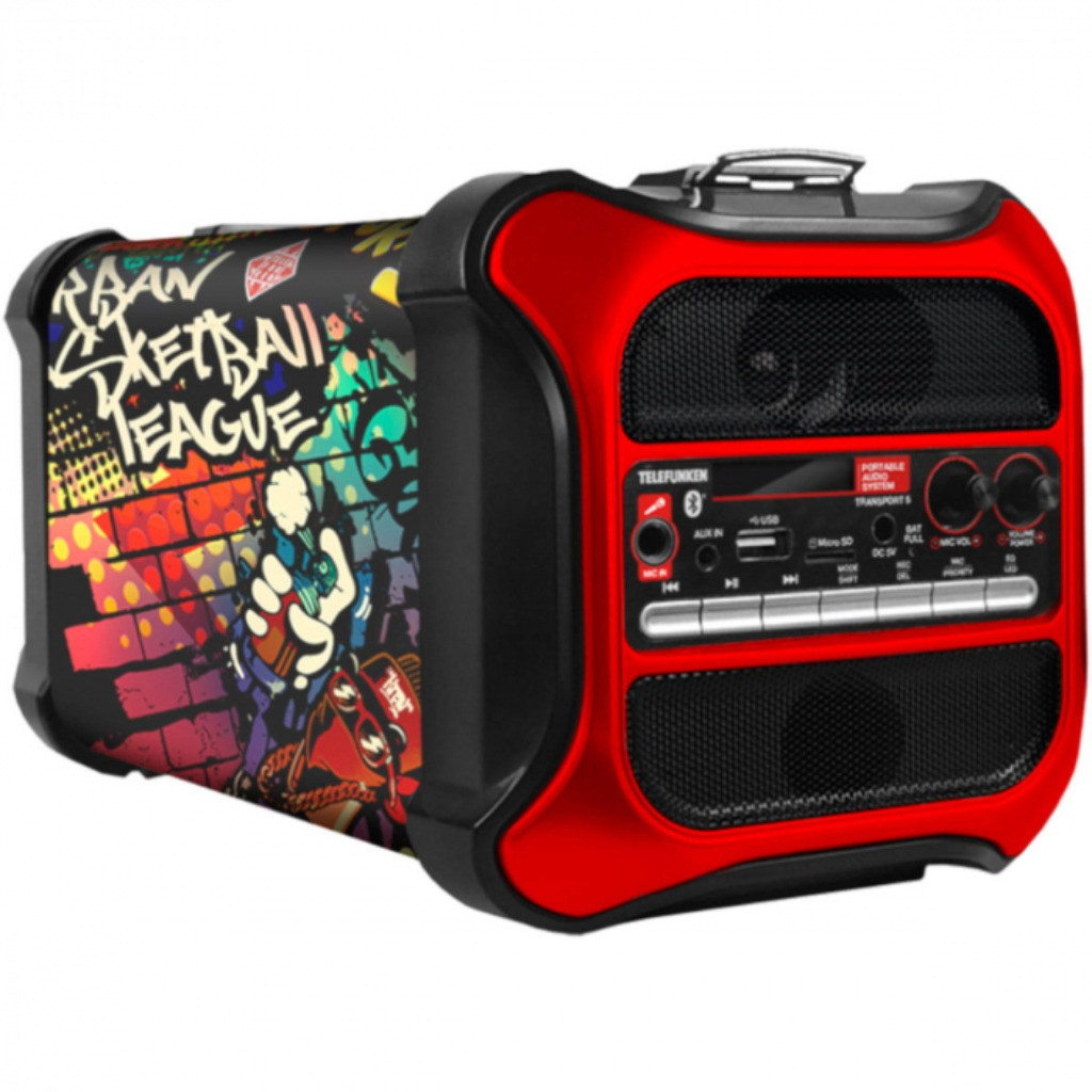 Caixa De Som Ativa Portatil 120w Transport-5 Bluetooth