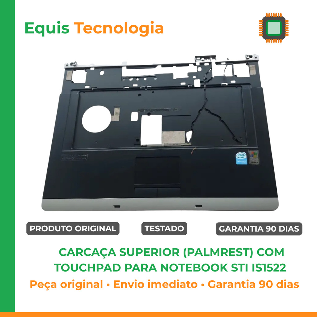 🏷️ Carcaça Superior Palmrest STI IS1522 Com Touchpad Original