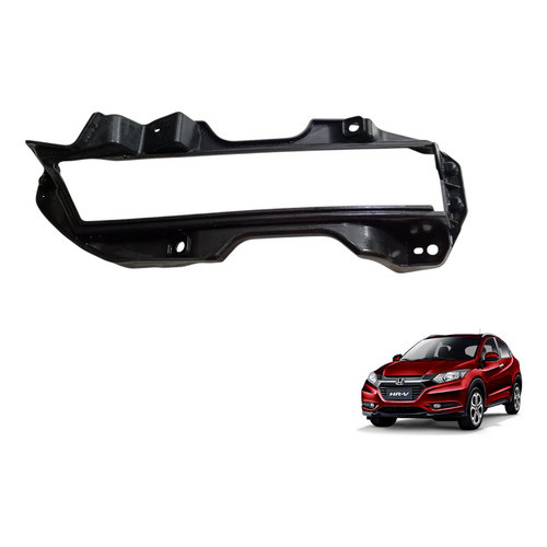 Suporte Grade Farol Milha Esquerdo Honda Hrv 2019 2020 2022 Preto Esquerdo