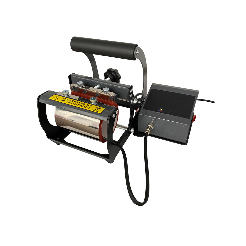 Prensa Sublimadora Transfer Térmica Cilíndrica cinza