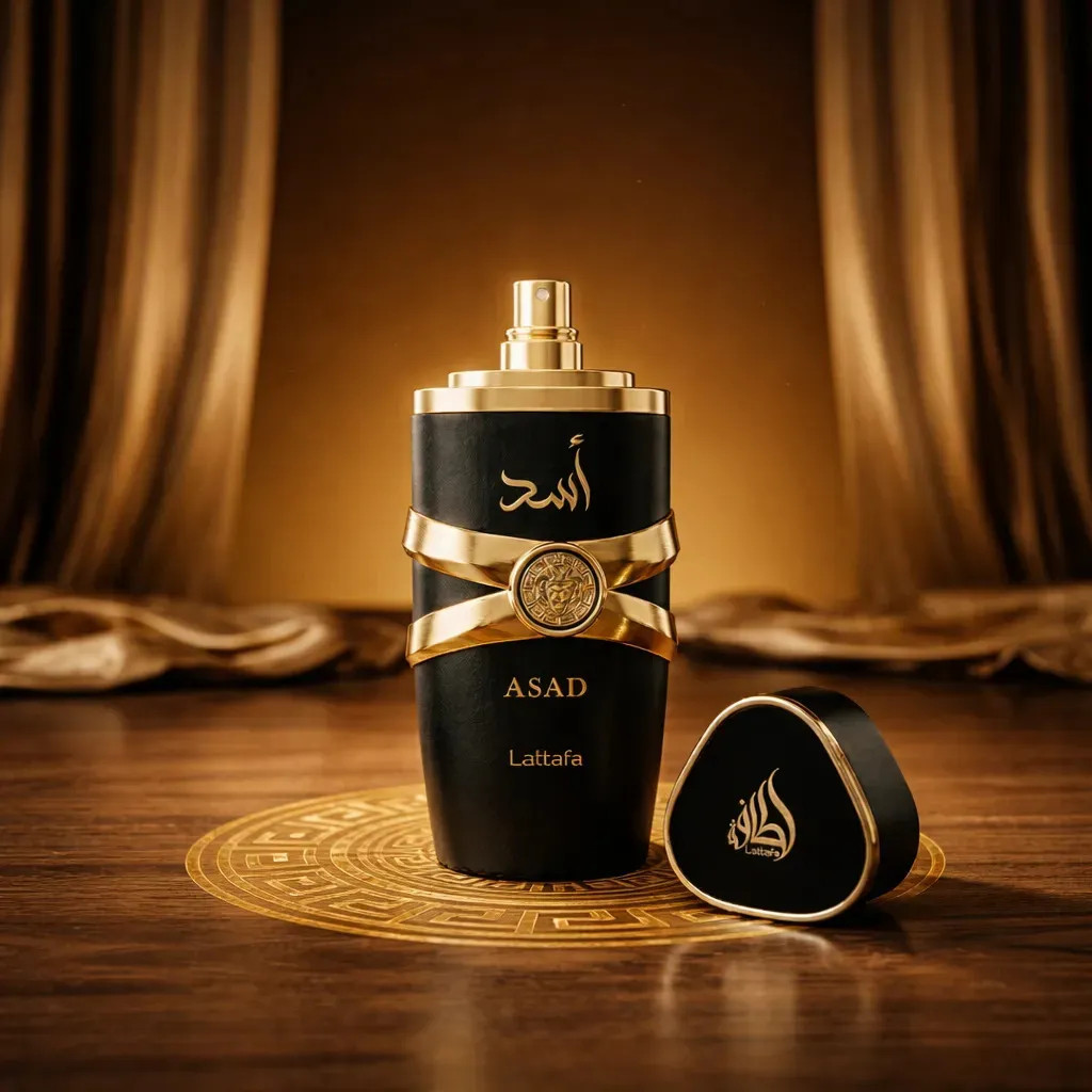 Perfume Masculino Arabe Asad Lattafa Eau de Parfum 100ml - Excelente Fixação Cheiroso Dia e Noite em Oferta na Shopee
