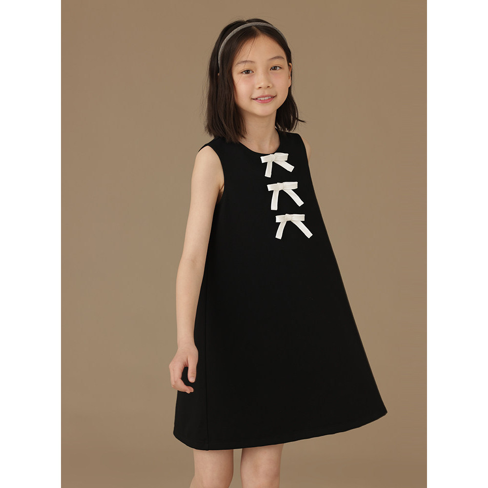 Haya Roupas infantis Roupas infantis de verão Colete preto Saia Meninas Vestido Meninas Saia Desempenho Roupas formais S