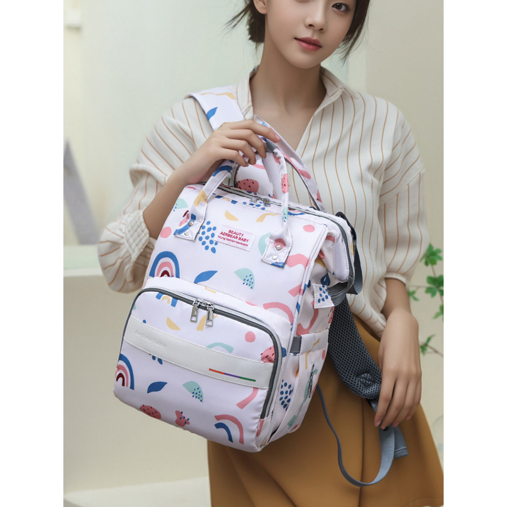 Mochila de grande capacidade para mamãe, bebê, mamãe com bebê, mochila para passeio, mãe, bebê, mochila Casual, moda sim