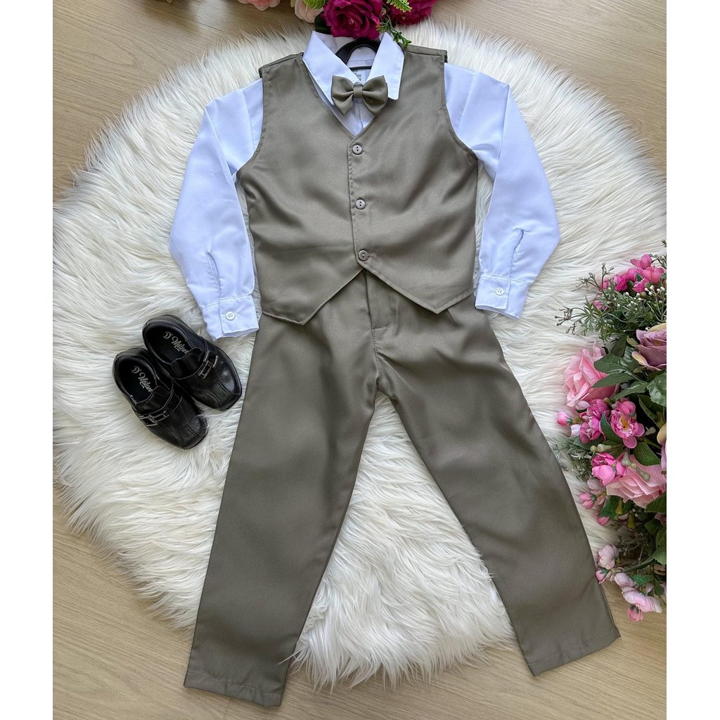 SONI Conjunto Miss Cherry Social Leonardo Colete Verde Milit