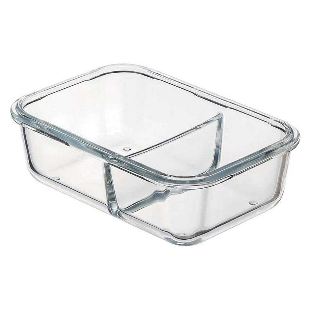 Marmita de vidro Hermético com 2 Divisórias e travas 1000ml Marmita Elite em Oferta na Shopee