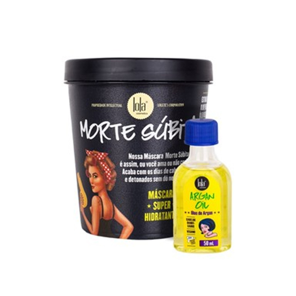 Kit Lola Cosmetics Morte Subita 450g + Oléo Argan 50ml