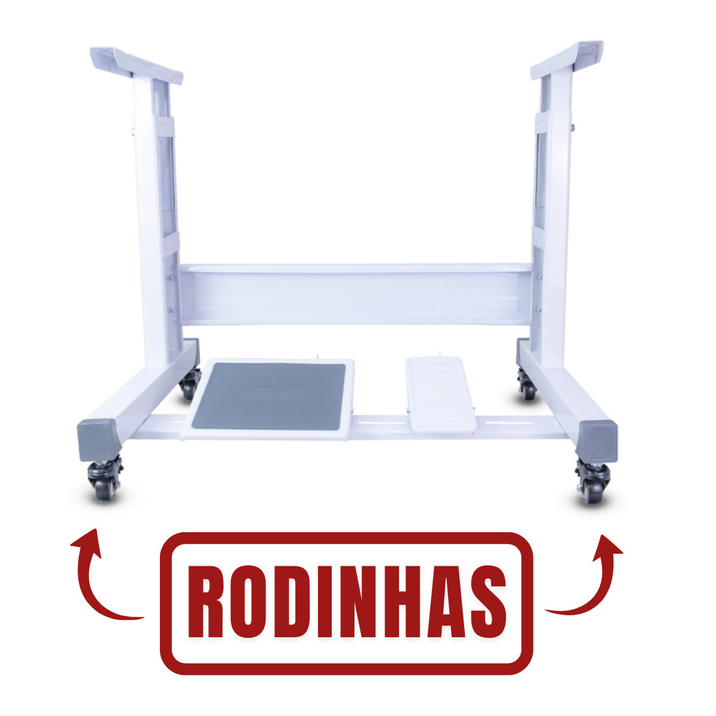 Estante Mesa Bancada Gabinete Universal Para Maquina de Costura Industrial Reta Overloque Galoneira