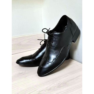 Novos sapatos masculinos estilista de cabelo negócios Casual salto grosso britânico apontou sapatos de couro masculino j