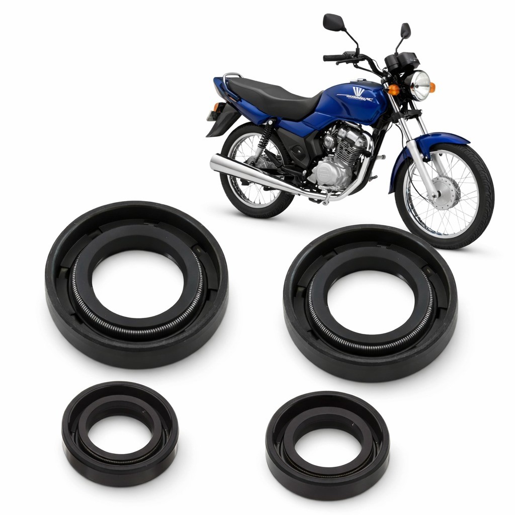 Kit Retentores CG 125 2004 Pinhão Câmbio Embreagem Partida