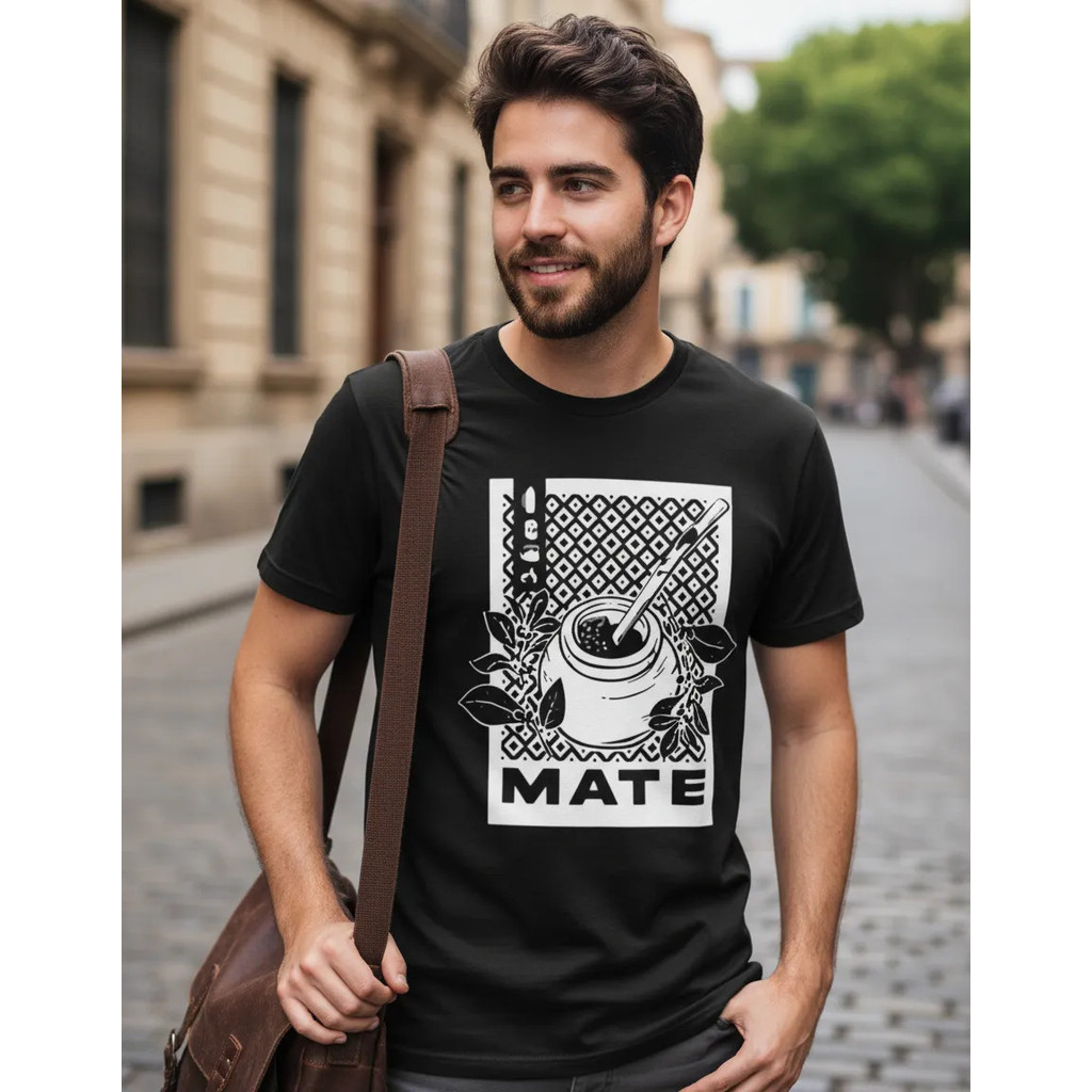 Camiseta Masculina Estampada Tereré Erva Mate Exclusiva