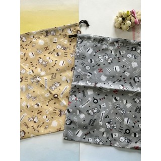 Multifuncional dos desenhos animados bonito Snoopy coelho cordão bolso viagem para casa saco de armazenamento de roupas