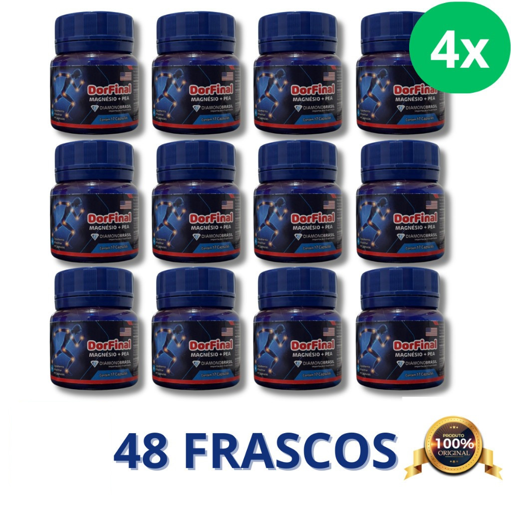 kit 48 frascos  Dor Final Pea + Magnesio Original 