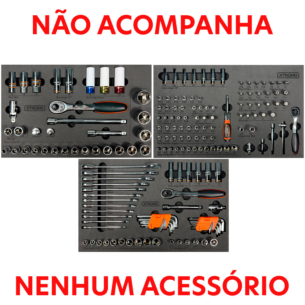 Berço em EVA para Jogo de Ferramentas Robust 5000R para Carrinhos Xtrong XCAR e ORK CAR (Pequeno) · foto 2