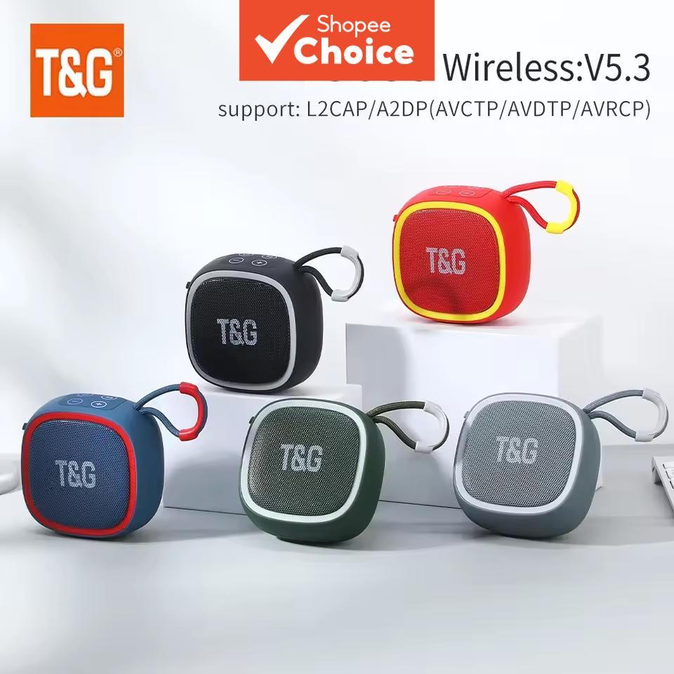 T&G TG659 Mini Caixa de Som Bluetooth Sem Fio Potente TWS Bluetooth 5.3 Sound Box HIFI Alto-falante Suporte para Cartão