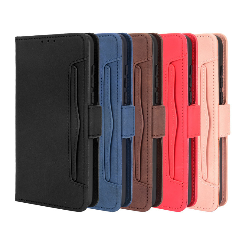 Alcatel 3L 2021 caso de couro do telefone móvel Flip capa alcatel 1S 2021 caso do telefone móvel Multi-Slot para cartão