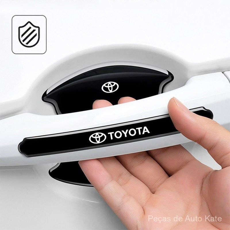 Adequado para Toyota Camry Corolla Vios Hilux Innova Avanza, adesivo anti-riscos para maçaneta de porta de carro P UMHL