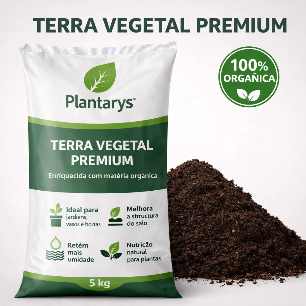 Terra Vegetal Super Premium Adubada C/ Composto