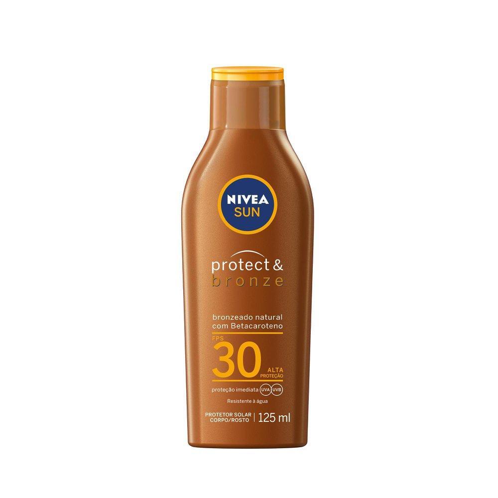 Protetor Solar NIVEA SUN Protect & Bronze FPS 30 125ml em Oferta na Shopee