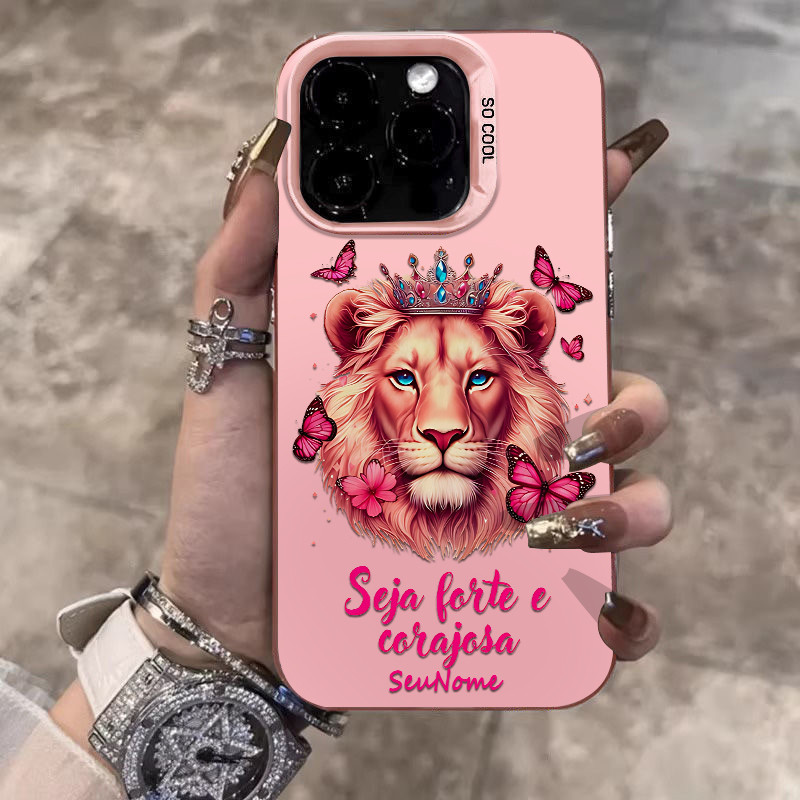 Capinha de personalizado Jesus Leão para iPhone 11 13 x xr xs max 12 14 15 16 pro max 7 15 Plus 12 pro capa anti impacto em Oferta na Shopee