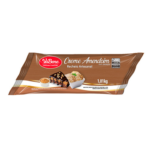 Recheio Artesanal Creme De Amendoim 1,01kg Vabene