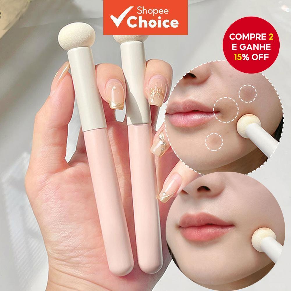 Pincel Corretivo Cabeça De Cogumelo Cabelo Macio Aplicar Uniformemente Maquiagem Marcas De Acne Mini De em Oferta na Shopee