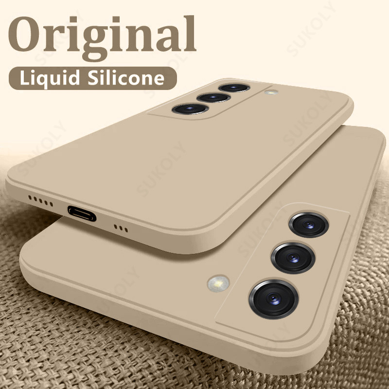 Capa Para Samsung Galaxy S26 S25 FE Plus Ultra Edge S26 + S26Plus S26ultra De Telefone De Silicone Líquido À Prova De Ch