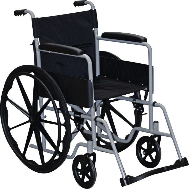 Cadeira De Rodas Pro8000 46cm Em Aco Ate 110kg Procirurgica Cinza