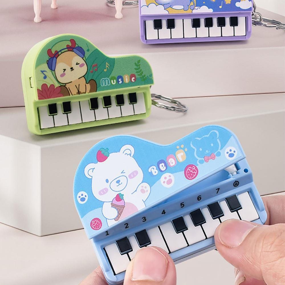 TKEY Mini Piano Eletrônico Com Treinamento De Luz Dedo Chaveiro Teclado Portátil Instrumento Musical Brinquedo J9X3