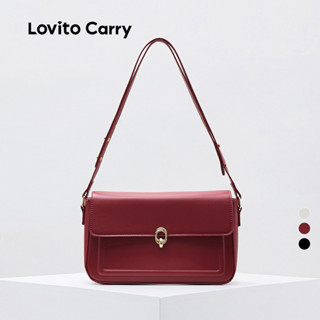 (Lovito Carry) Bolsa Feminina em Formato Quadrado Pequeno Lisa LFAR9079 em Oferta na Shopee