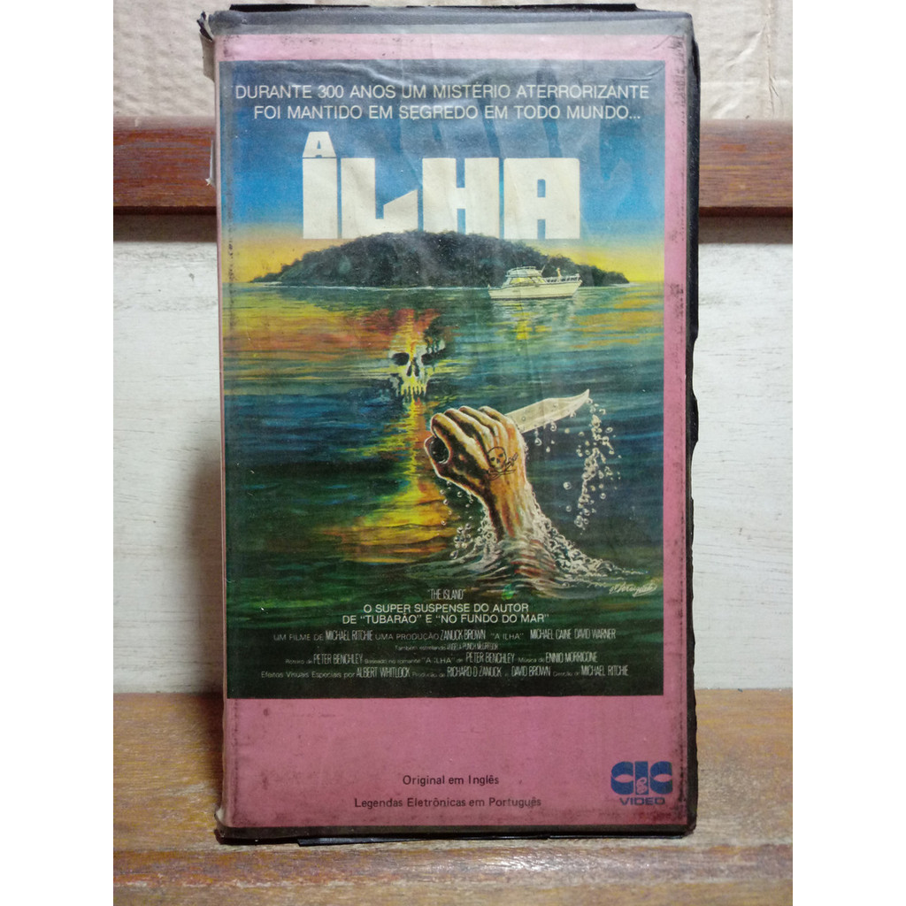 vhs A Ilha - Michael Caine - David Warner