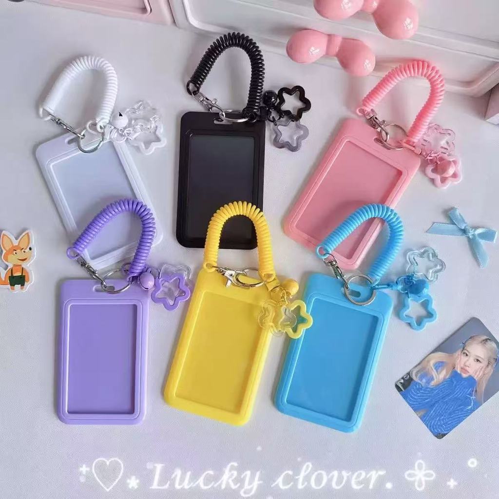 Porta-Cartões Fotográficos Kpop Colorido Fofo/Cartão De Refeição De Estudante Ônibus campus/Protetor De Identificação em Oferta na Shopee