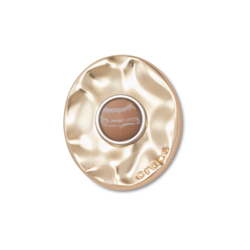 Jibbitz™ Pedra Dourada Amassada Único em Oferta na Shopee