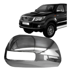 Capa Retrovisor Hilux 2013 2014 2015 2016 Cromado Com Furo