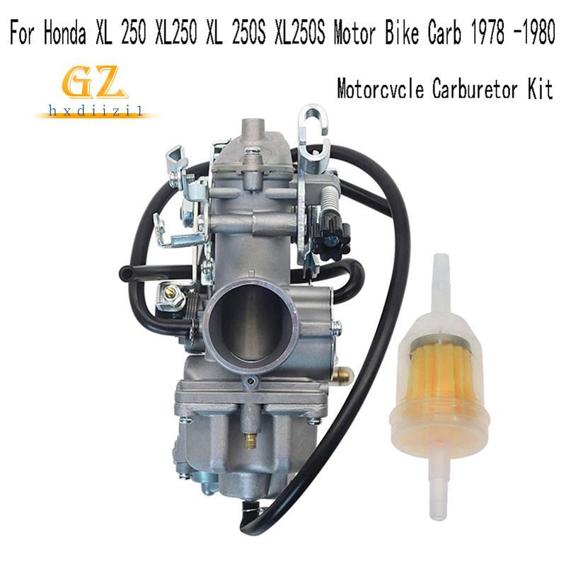 Carburador De Motocicleta Com Kit De Filtro Para XL 250 XL250 250S XL250S Motor Bike 1978-1980 Peças