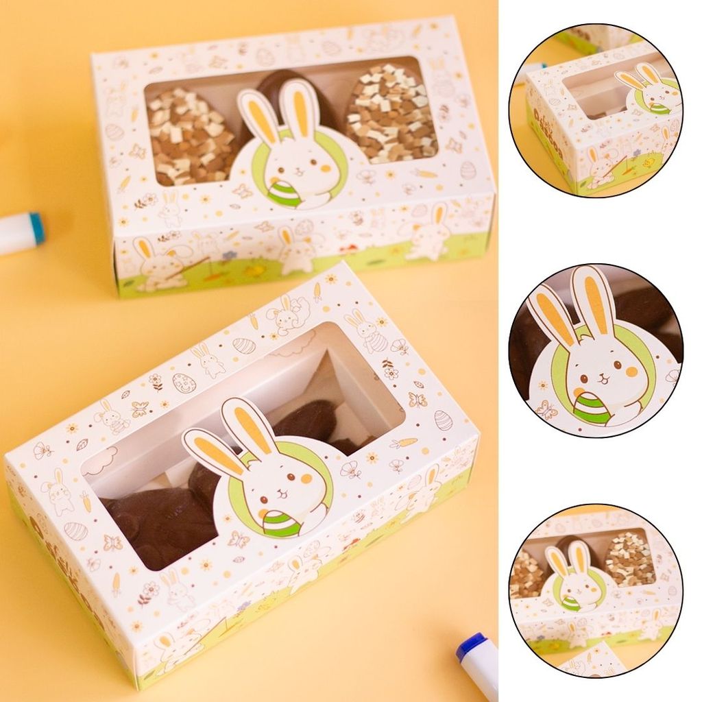 10 CAIXA P/ 3 MINI OVOS 50G OU CENOURA DE CHOCOLATE - PASCOA COLORIR 5917 ( IDEIA PÁSCOA 2026 ) em Oferta na Shopee