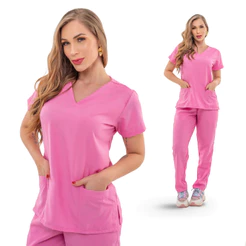Pijama Cirúrgico Uniforme Feminino Scrub Hospitalar Privativo Enfermagem 16 Cores Outras Cores