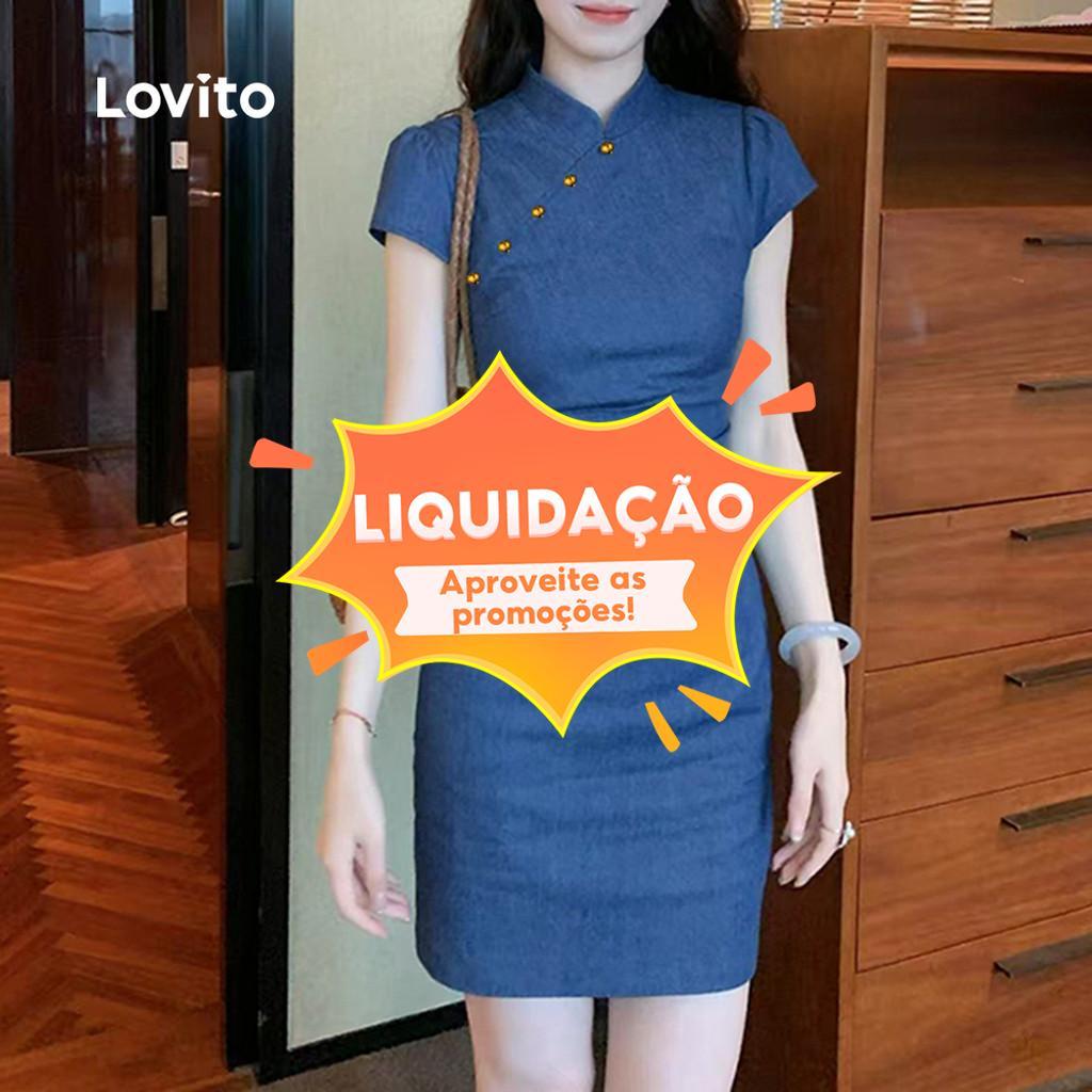 Lovito Vestido Casual Especial Para Mulheres (Tamanho Xl)