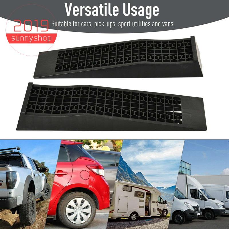 [Bestseller S] 2PC Preto 3000KG Rampas De Carro Resistentes Rampa De Trabalho Longa Antiderrapante Mudança De Óleo Autom