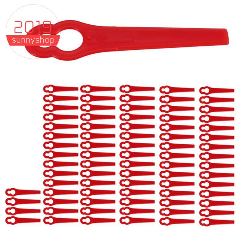 [Bestseller S] 80 Peças 8.3 Cm Lâmina De Aparador De Grama De Plástico Lâminas De Substituição Cortador Para