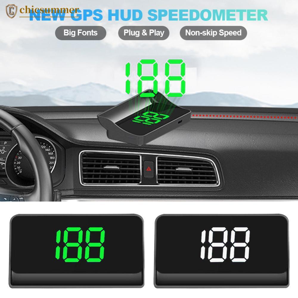 CHICSUMMER Carro GPS HUD Head Up Display Velocímetro Digital Medidor De Velocidade KMH/MPH Para Caminhão Plug and Play A