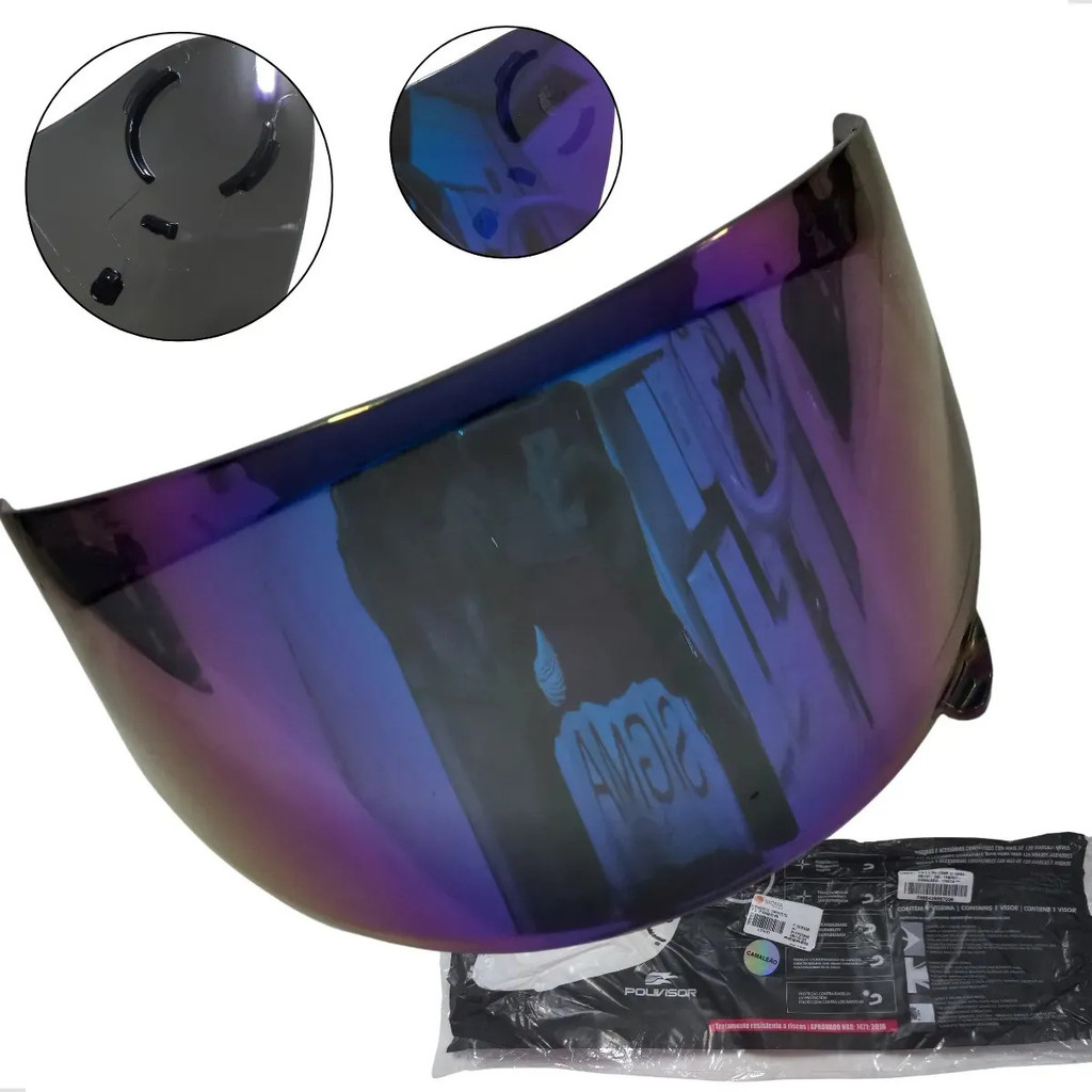 Viseira Para Capacete Norisk Supra Nasa Ns-701 Nzi Camaleão