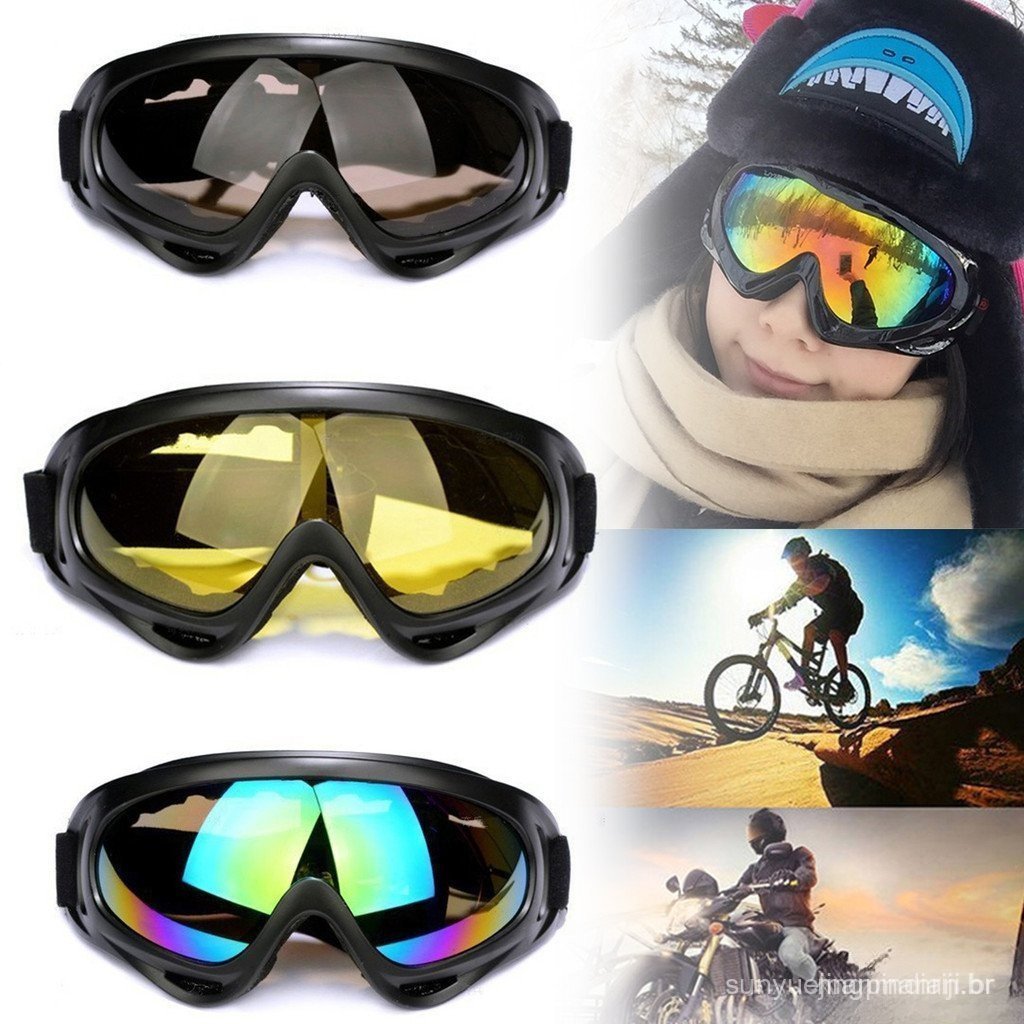      Óculos de Esqui Antiembaçante Proteção UV Óculos de Snowboard Adequados para Neve Snowmobile Óculos de Esportes ao 