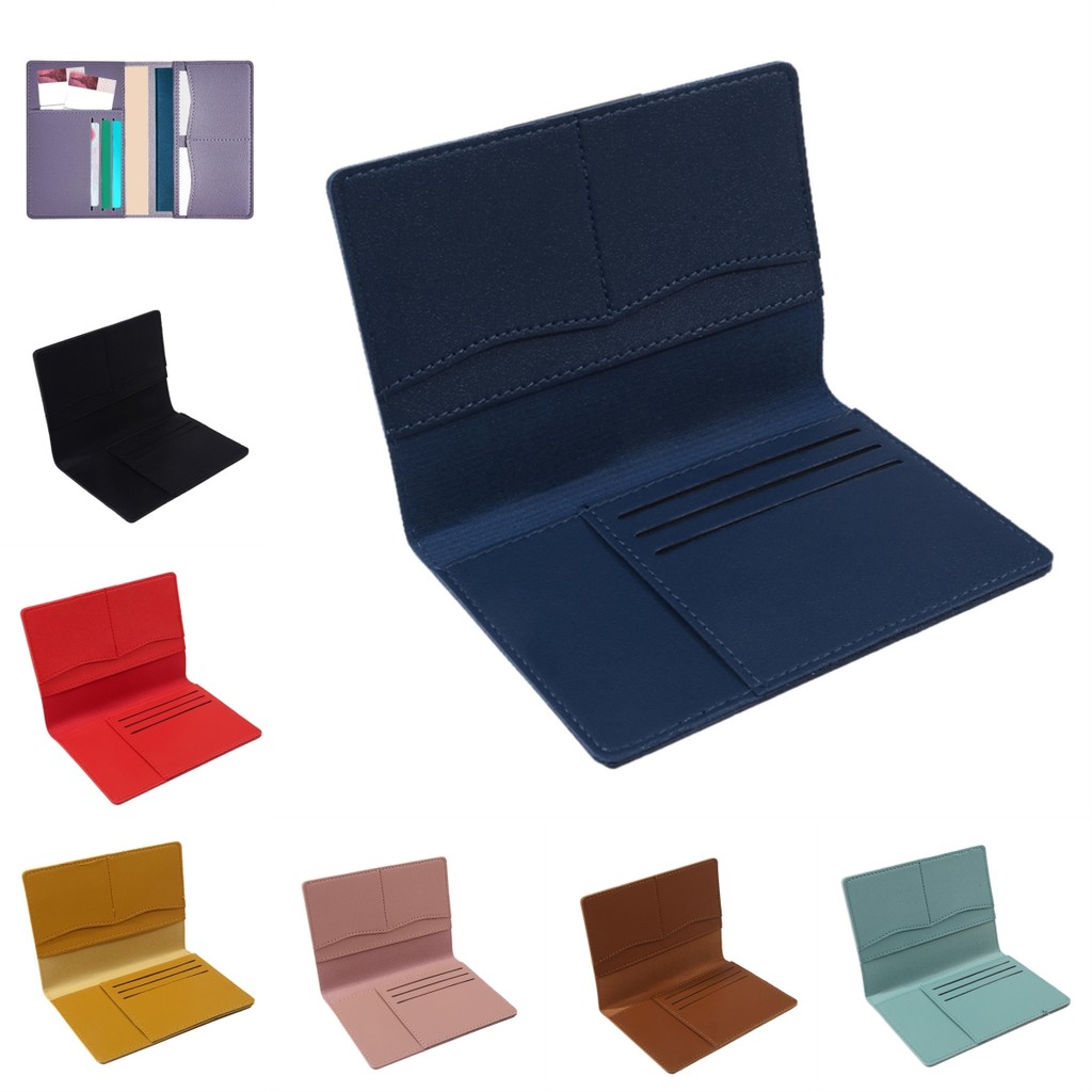 Capa Para Porta-Passaporte Carteira De Viagem Multifuncional Com Vários Compartimentos Cartões Organizador De Documentos