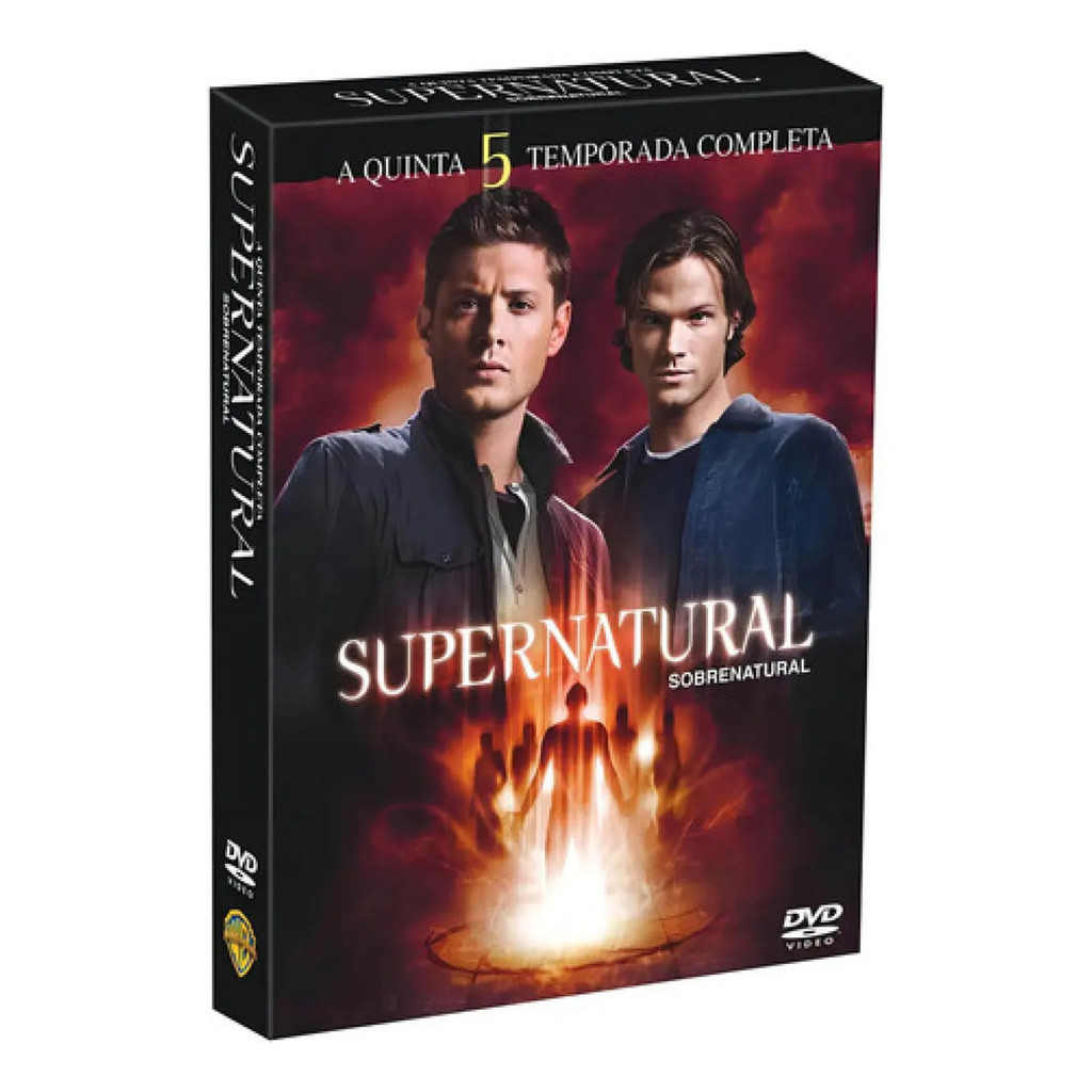 Box Dvd Supernatural 5ª Temporada Completa - 6 Discos