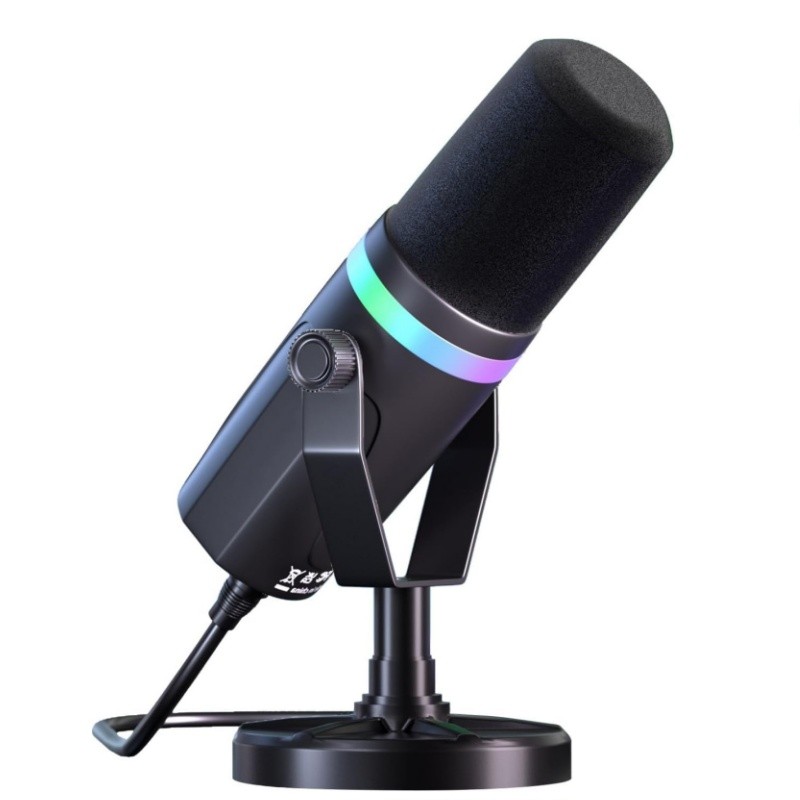 Microfone XLR/USB Dinâmico Cardioide 192 kHz/24 bits