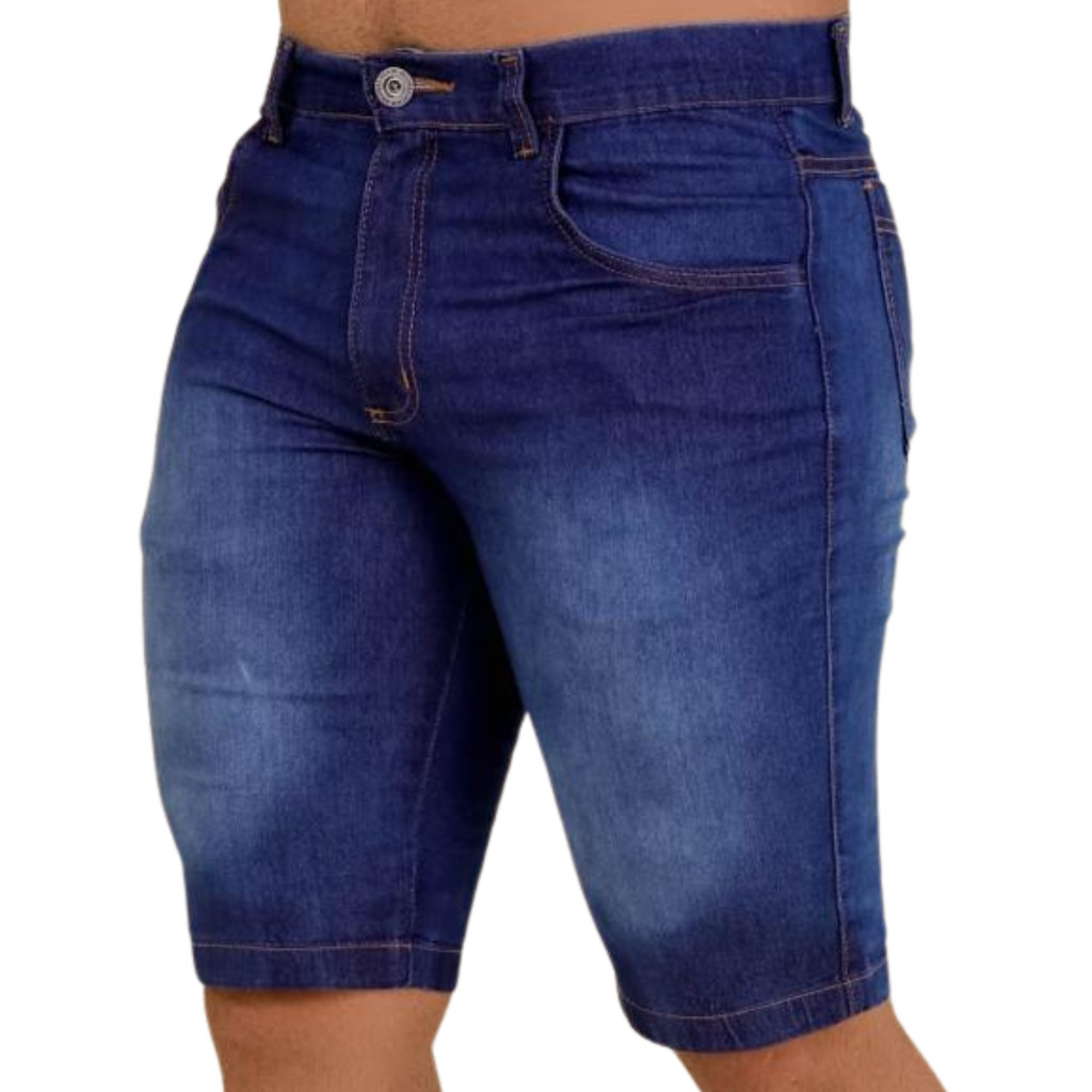 Bermuda Jeans Esmaecida Sâmara Fashion Variedades
