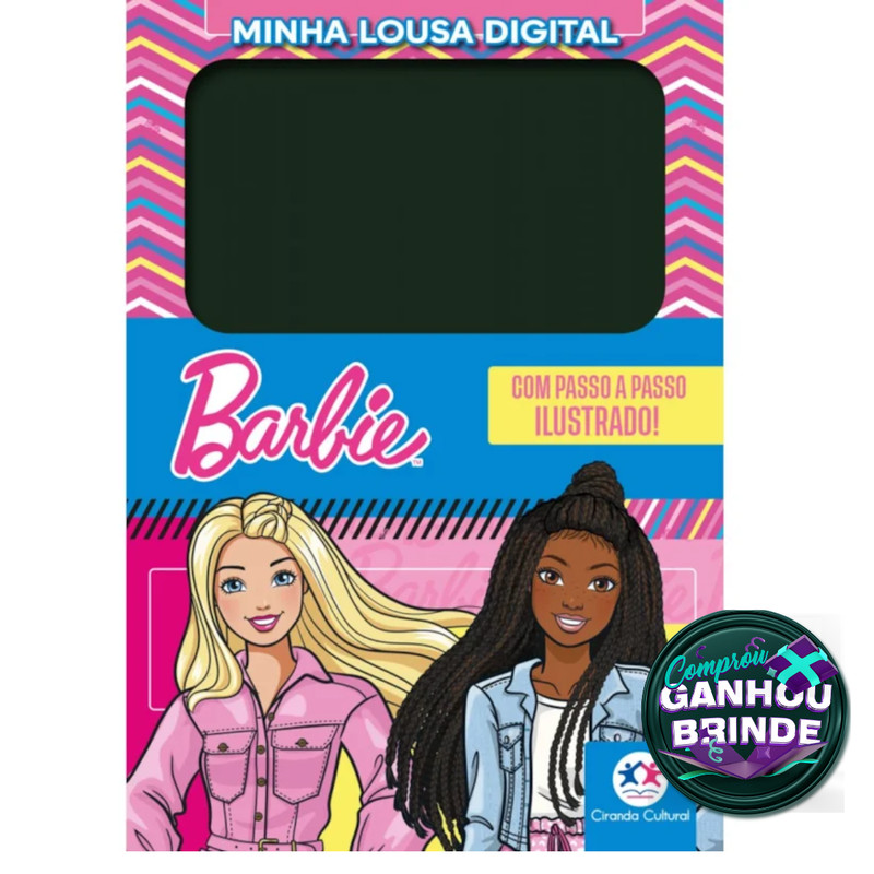 Livro Barbie Minha Lousa Digital Ciranda Cultural Crianças Filhos Infantil Desenho História Brincar