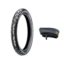 Kit Pneu Vipal 90/90-21 TR400 +1 Câmara Dianteiro XRE300 Lander Tenere Tornado Sahara Falcon XT660