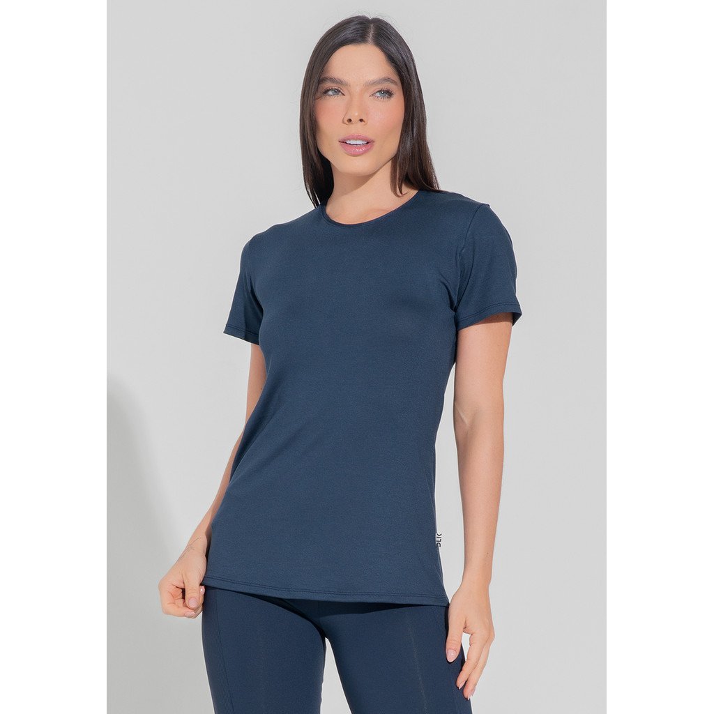 Blusa Fitness Feminina Alongada Motion Lines DLK